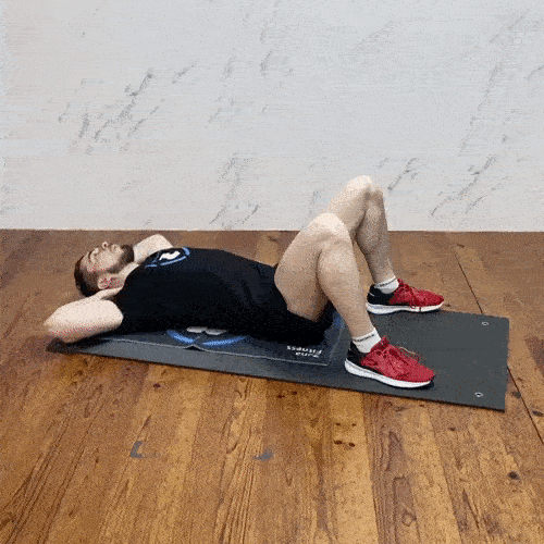 Exercici d'abdominals Crunch, rutina d'abdominals per entrenar a casa